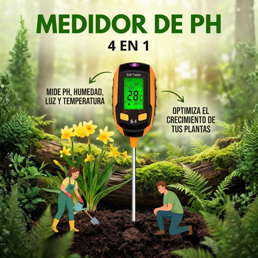 MEDIDOR de PH TerraSmart 4 en 1™