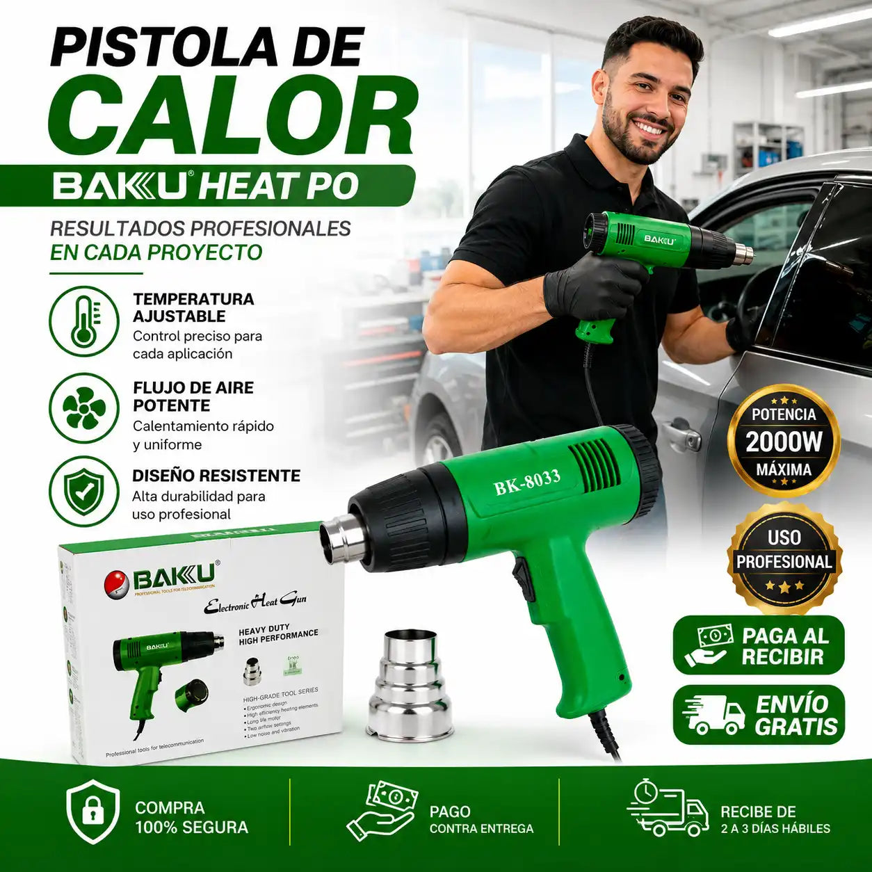 Pistola de calor Baku Heat Pro®
